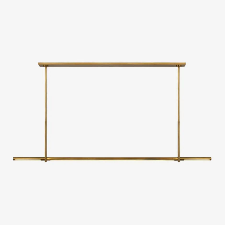 Chandeliers<Kelly Wearstler axis large linear pendant ANTIQUEBURNISHEDBRASS