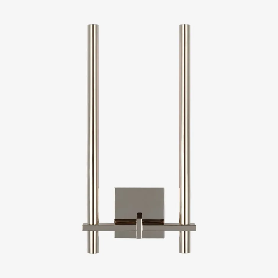 Wall<Kelly Wearstler axis medium two arm sconce POLISHEDNICKEL