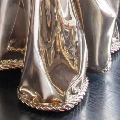 Lounge Chairs<Kelly Wearstler calia bronze draped chair BRASS