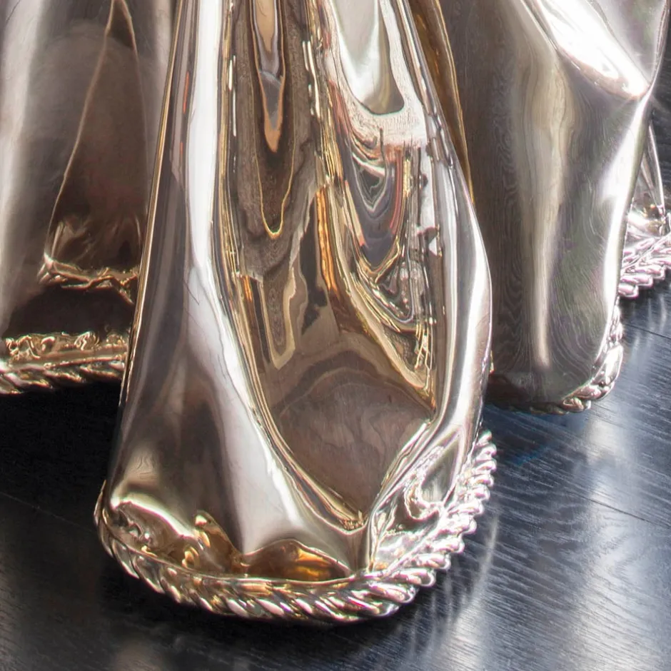 Lounge Chairs<Kelly Wearstler calia bronze draped chair BRASS