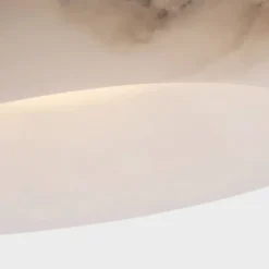 Flush Mounts<Kelly Wearstler cappello 12" flush mount ALABASTERANDANTIQUE-BURNISHEDBRASS