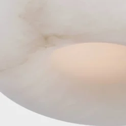 Flush Mounts<Kelly Wearstler cappello 10" flush mount ALABASTERANDANTIQUE-BURNISHEDBRASS