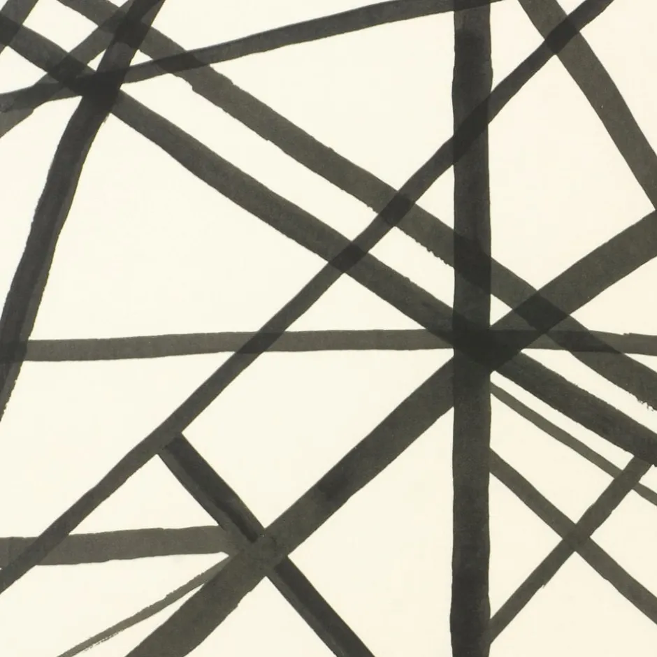 Wallcoverings<Kelly Wearstler channels wallpaper - ebony ivory EBONYIVORY