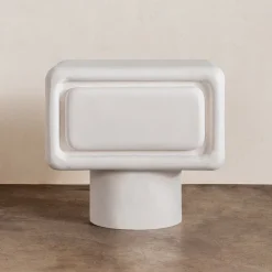 Side Tables<Kelly Wearstler colina nightstand WHITE