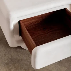 Side Tables<Kelly Wearstler colina nightstand WHITE