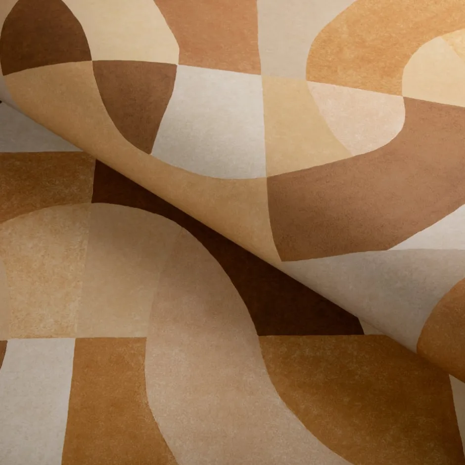 Wallcoverings<Kelly Wearstler colonnade wallpaper DORADO