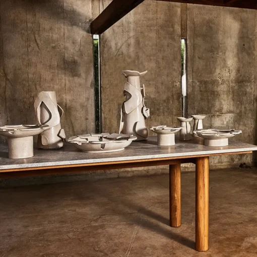 Bowls<Kelly Wearstler compote dish FROSTEDFLAX
