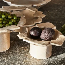 Bowls<Kelly Wearstler compote dish FROSTEDFLAX