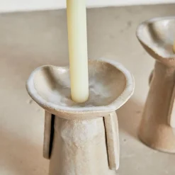 Objects<Kelly Wearstler coupe candle holders FROSTEDFLAX