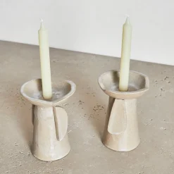 Objects<Kelly Wearstler coupe candle holders FROSTEDFLAX