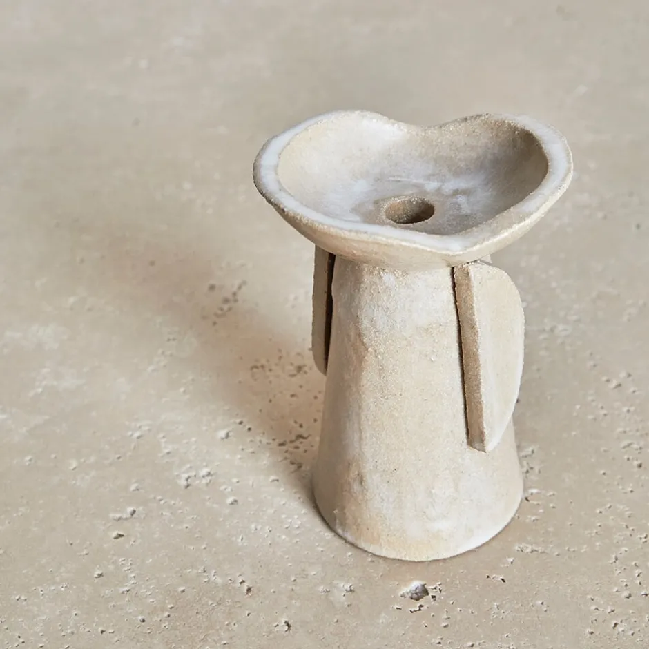 Objects<Kelly Wearstler coupe candle holders FROSTEDFLAX