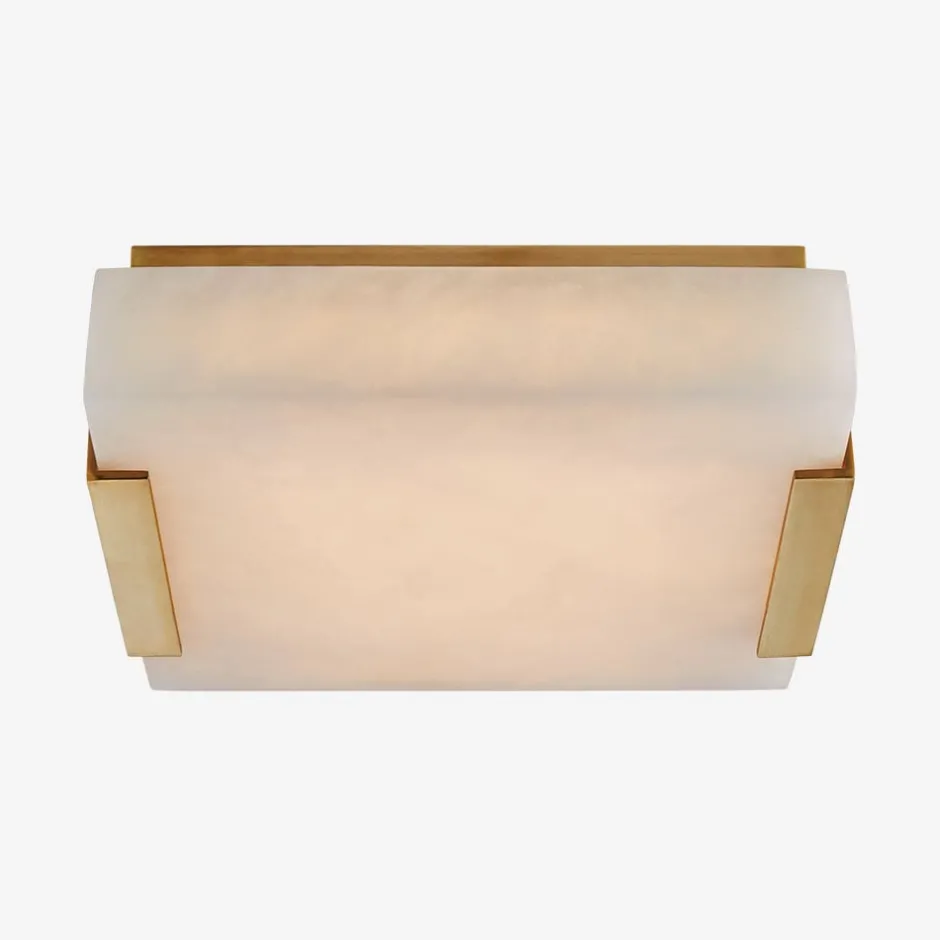 Flush Mounts<Kelly Wearstler covet small flush mount BRASSW/ALABASTER