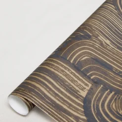 Wallcoverings<Kelly Wearstler crescent wallpaper - ebony gold EBONYGOLD