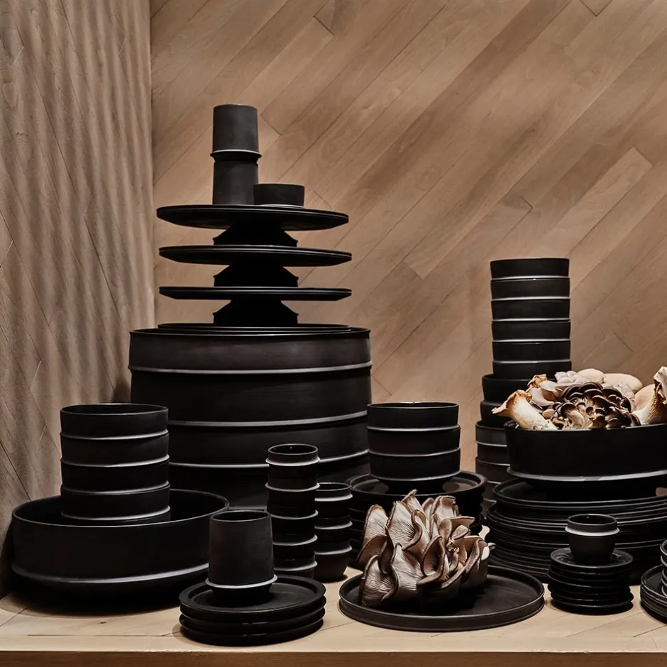 Dune Collection|Dinnerware<Kelly Wearstler dune 5.75" bowl, set of 4 SLATE