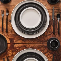 Entertaining|Dune Collection<Kelly Wearstler dune 9" plate, set of 4 ALABASTER