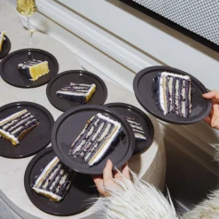 Dune Collection|Dinnerware<Kelly Wearstler dune 7" plate, set of 4 SLATE