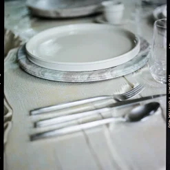 Entertaining|Dune Collection<Kelly Wearstler dune 11" plate, set of 4 ALABASTER