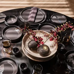 Entertaining|Dune Collection<Kelly Wearstler dune bowl high SEPIABROWN