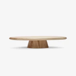 Dune Collection|Serveware<Kelly Wearstler dune cake stand - low NATURAL