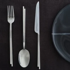 Entertaining<Kelly Wearstler dune flatware, 24 pc set STAINLESSSTEEL