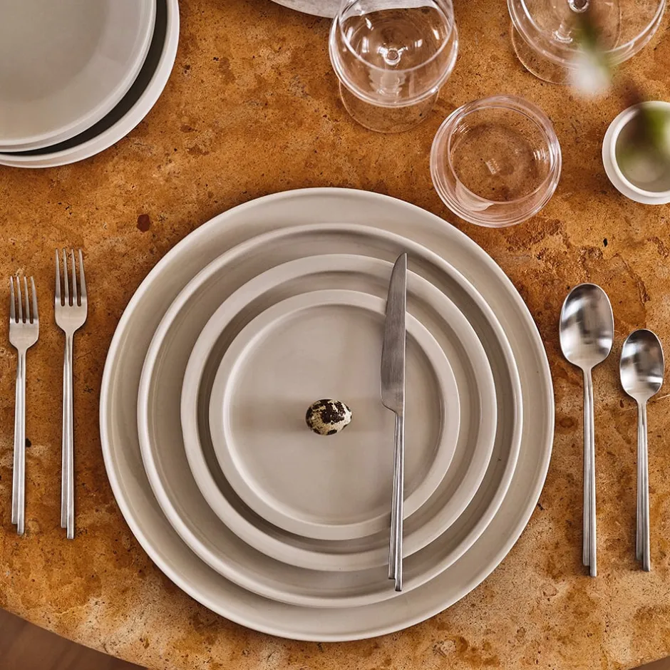 Dune Collection|Flatware<Kelly Wearstler dune flatware, 5 pc set STAINLESSSTEEL
