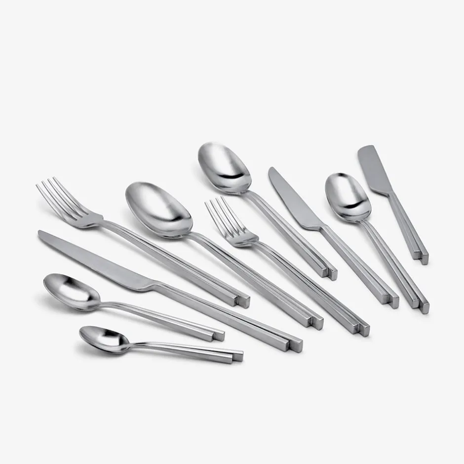 Dune Collection|Flatware<Kelly Wearstler dune flatware, 5 pc set STAINLESSSTEEL
