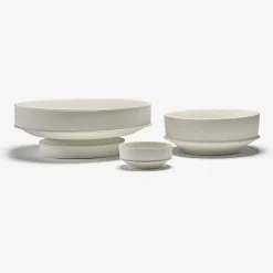 Dune Collection|Dinnerware<Kelly Wearstler dune high bowl ALABASTER