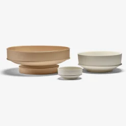 Entertaining|Dune Collection<Kelly Wearstler dune high bowl CLAY