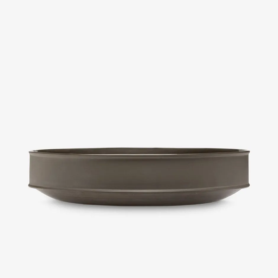 Dune Collection|Dinnerware<Kelly Wearstler dune low bowl SLATE