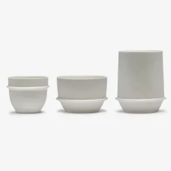 Dune Collection|Drinkware<Kelly Wearstler dune mug, set of 4 ALABASTER