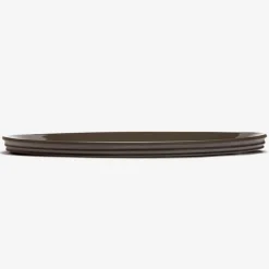 Dune Collection|Serveware<Kelly Wearstler dune oval serving dish SLATE