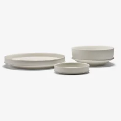 Dune Collection|Dinnerware<Kelly Wearstler dune raised bowl ALABASTER