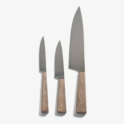 Dune Collection|Flatware<Kelly Wearstler dune steak knife, set of 4 WALNUT