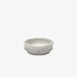 Dune Collection|Serveware<Kelly Wearstler dune stone bowl small MINERALWHITE
