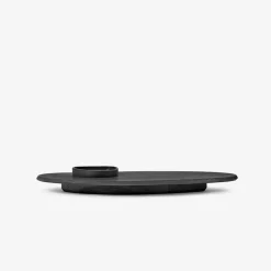 Dune Collection|Serveware<Kelly Wearstler dune tray set, high EBONIZED