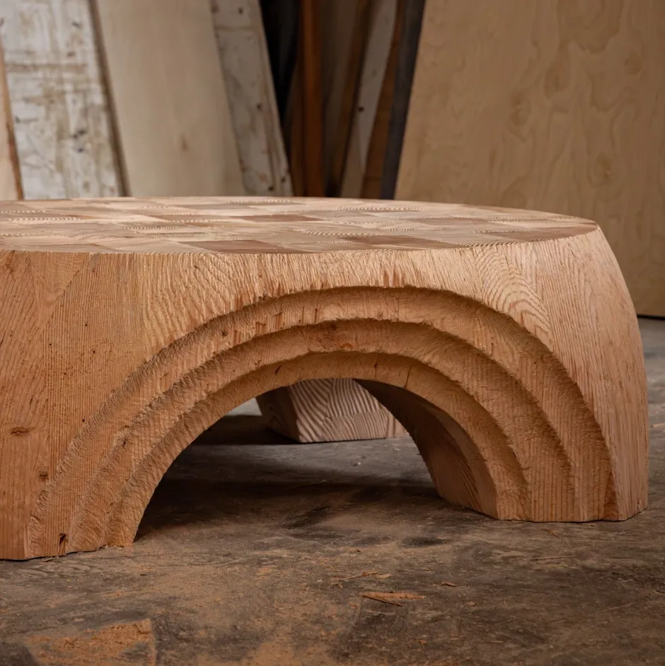 Coffee Tables<Kelly Wearstler echo coffee table NATURALDOUGLASFIR