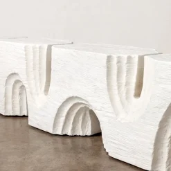 Benches|Benches<Kelly Wearstler echo long bench WHITEGESSO