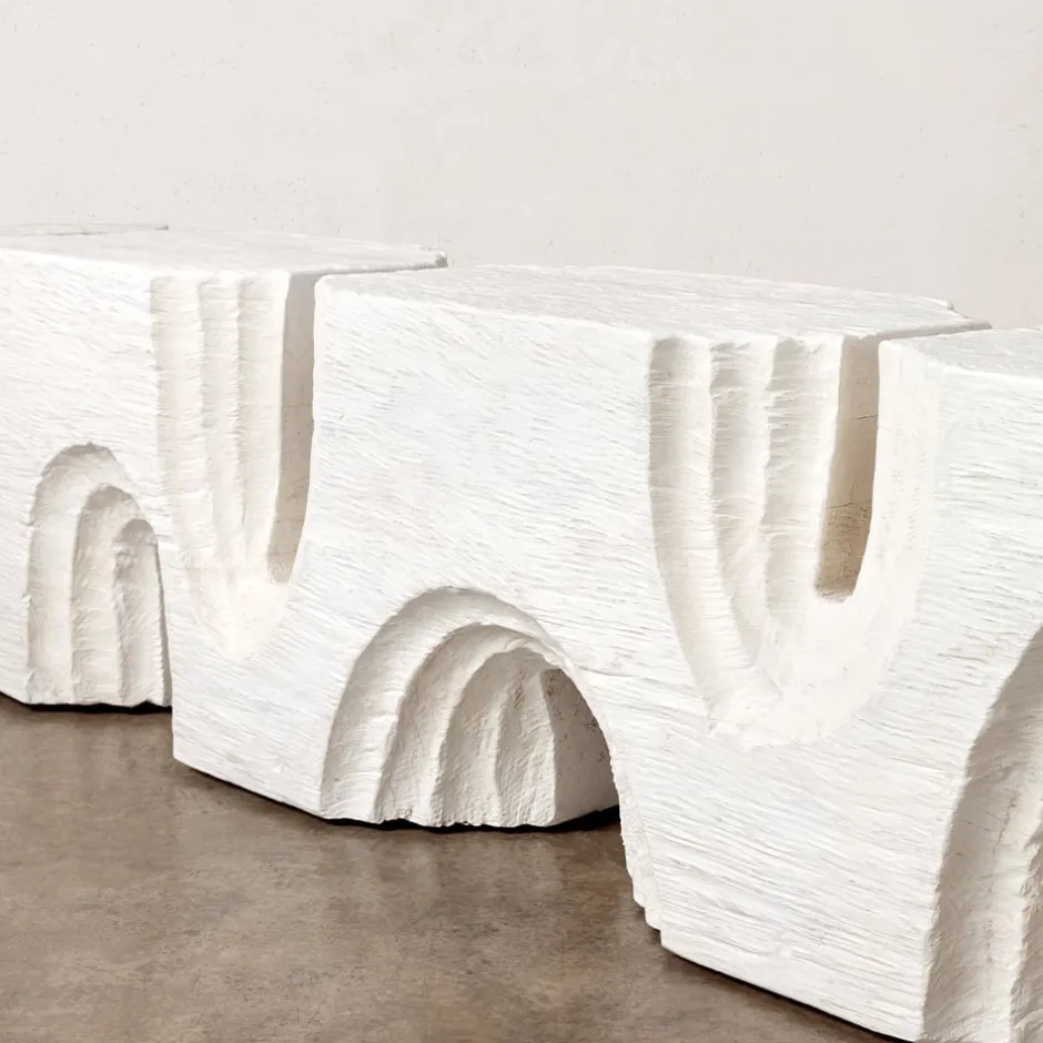Benches|Benches<Kelly Wearstler echo long bench WHITEGESSO