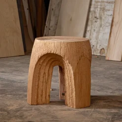 Ottomans & Stools|Side Tables<Kelly Wearstler echo side table NATURALDOUGLASFIR