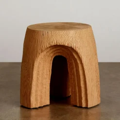 Ottomans & Stools|Side Tables<Kelly Wearstler echo side table NATURALDOUGLASFIR