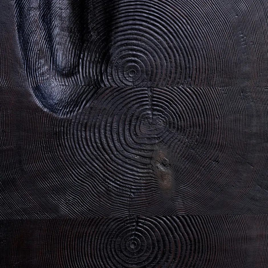 Side Tables|Ottomans & Stools<Kelly Wearstler echo stool EBONIZEDDOUGLASFIR