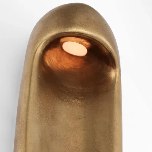 Wall|Outdoor<Kelly Wearstler esculpa 18" elongated wall light MUSEUMBRASS