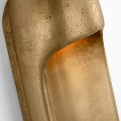 Wall|Outdoor<Kelly Wearstler esculpa 18" elongated wall light MUSEUMBRASS