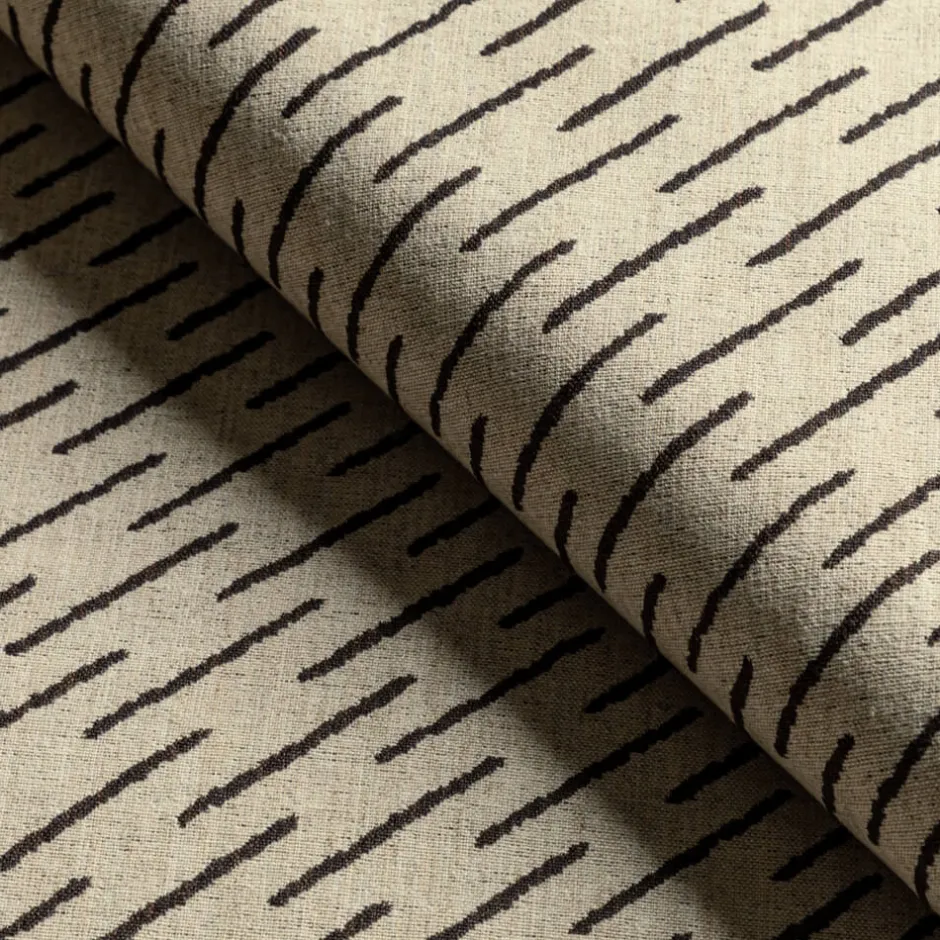 Fabrics<Kelly Wearstler esker weave EBONYONIVORY