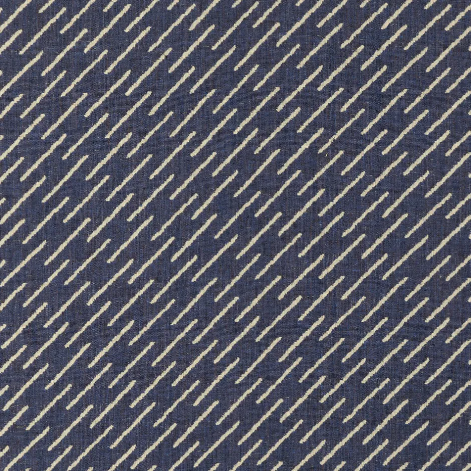 Fabrics<Kelly Wearstler esker weave NAVYONCREAM