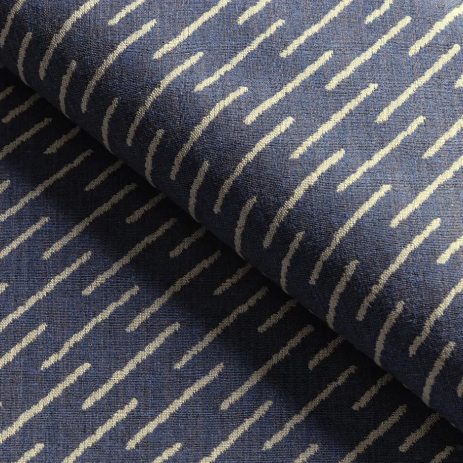 Fabrics<Kelly Wearstler esker weave NAVYONCREAM