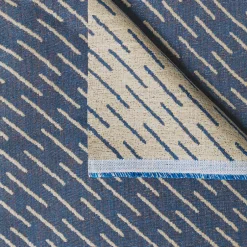 Fabrics<Kelly Wearstler esker weave NAVYONCREAM