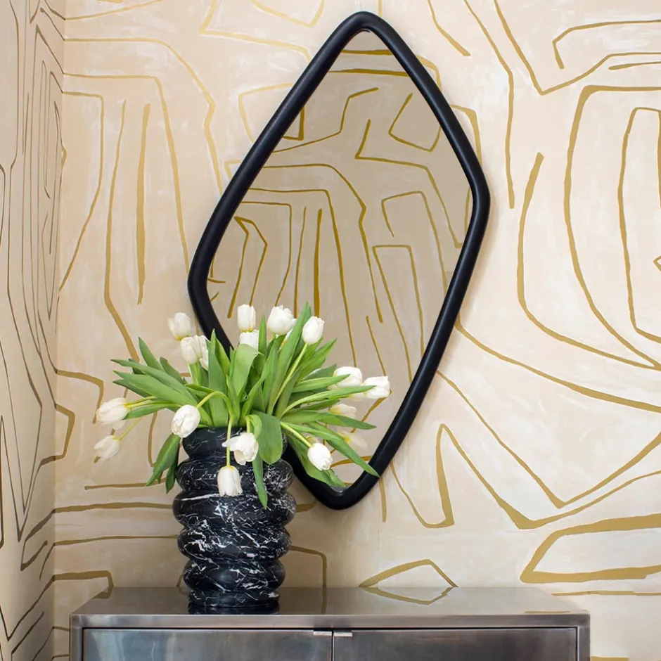 Mirrors<Kelly Wearstler finley mirror - ebony EBONIZEDWALNUT