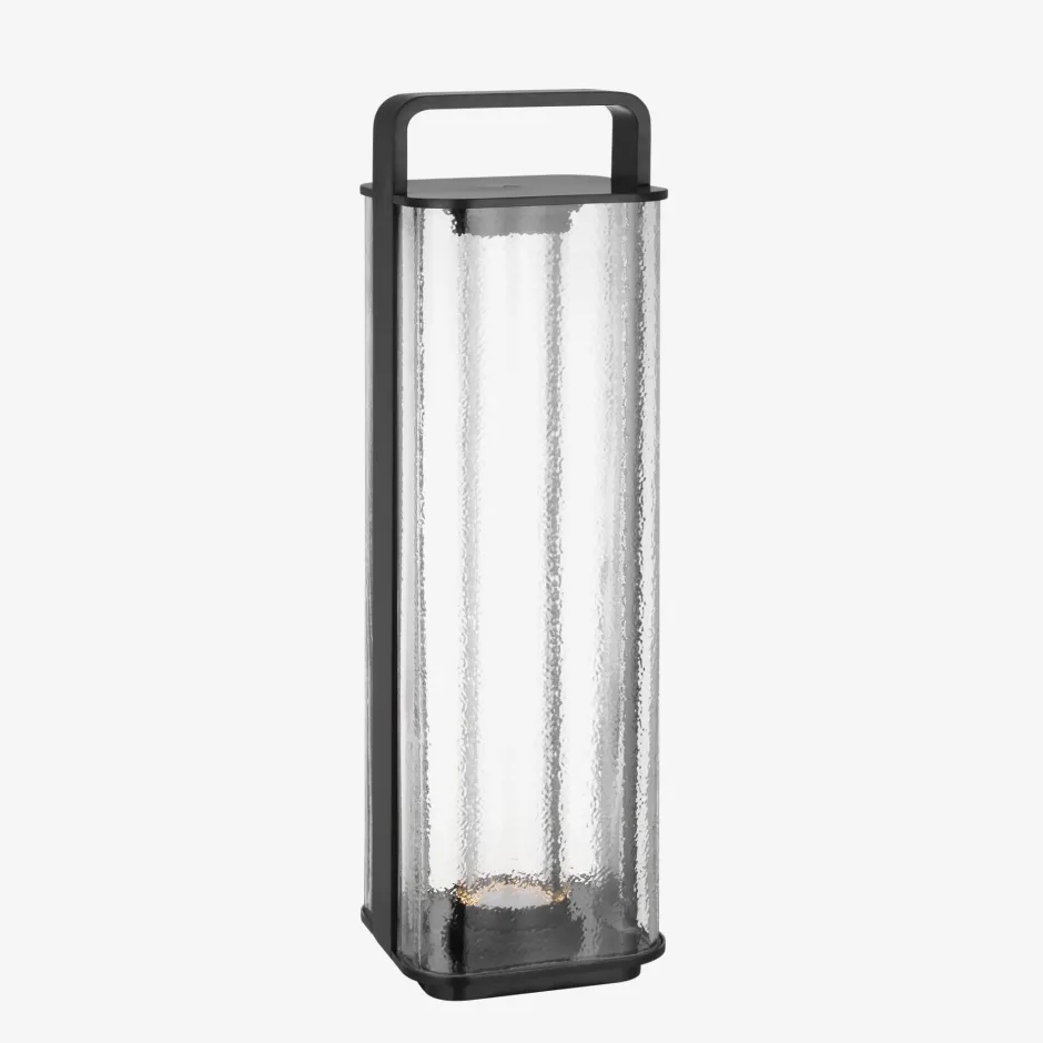 Table|Portables<Kelly Wearstler flacara 24" rechargeable lantern BRONZE