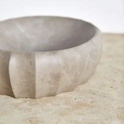 Bowls<Kelly Wearstler fluted oval bowl LIGHTSMOKE